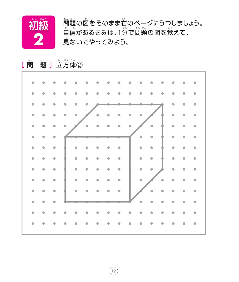 考える力を育てる天才ドリル立体図形が得意になる点描写【小学校全学年用算数】[認知工学]