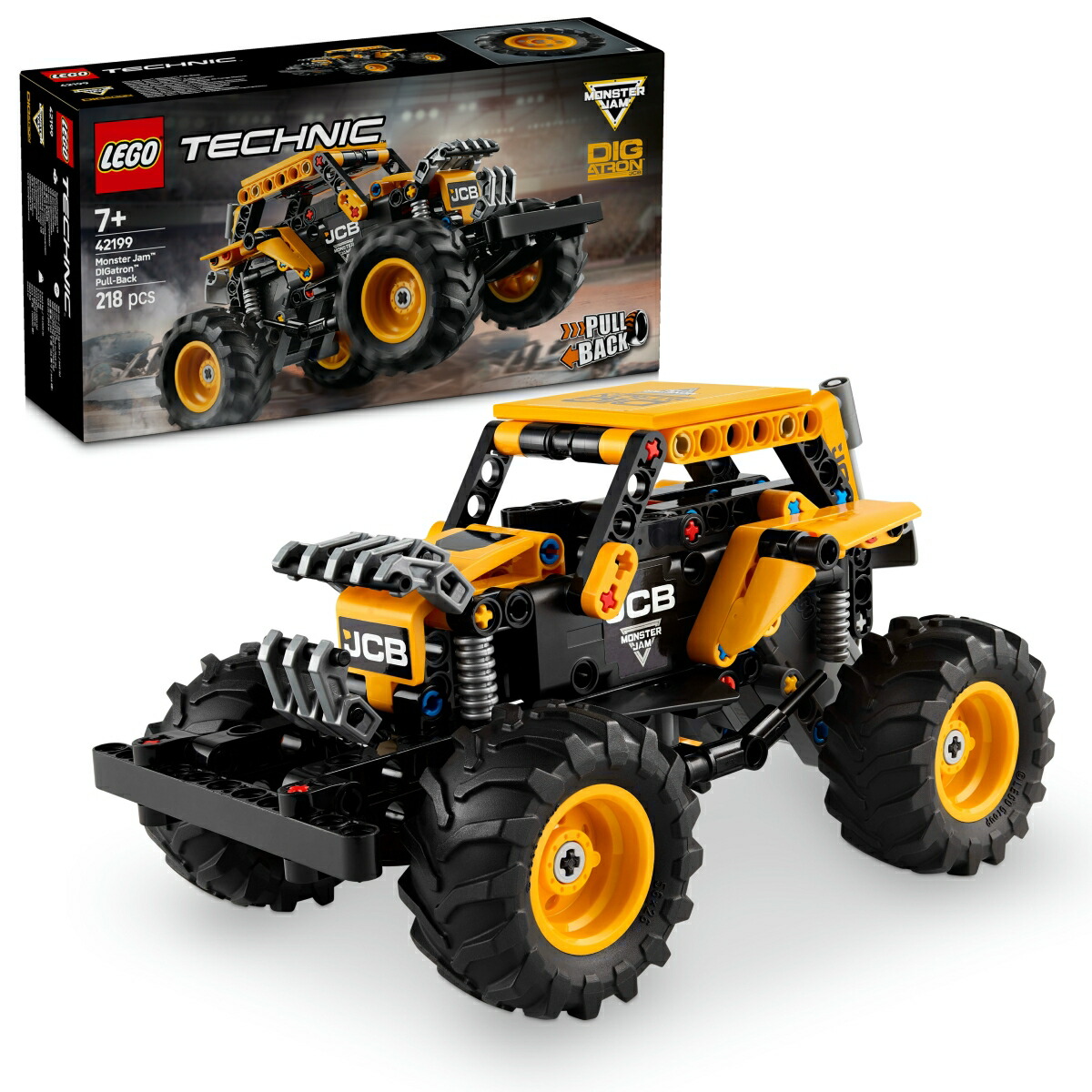 レゴ(LEGO) テクニック Monster Jam DIGatron Pull-Back 42199 [ おもちゃ 玩具 誕生日 プレゼント ブロック 男の子 女の子 子供 7歳 8歳 9歳 小学生 乗り物 車 ミニカー ]画像