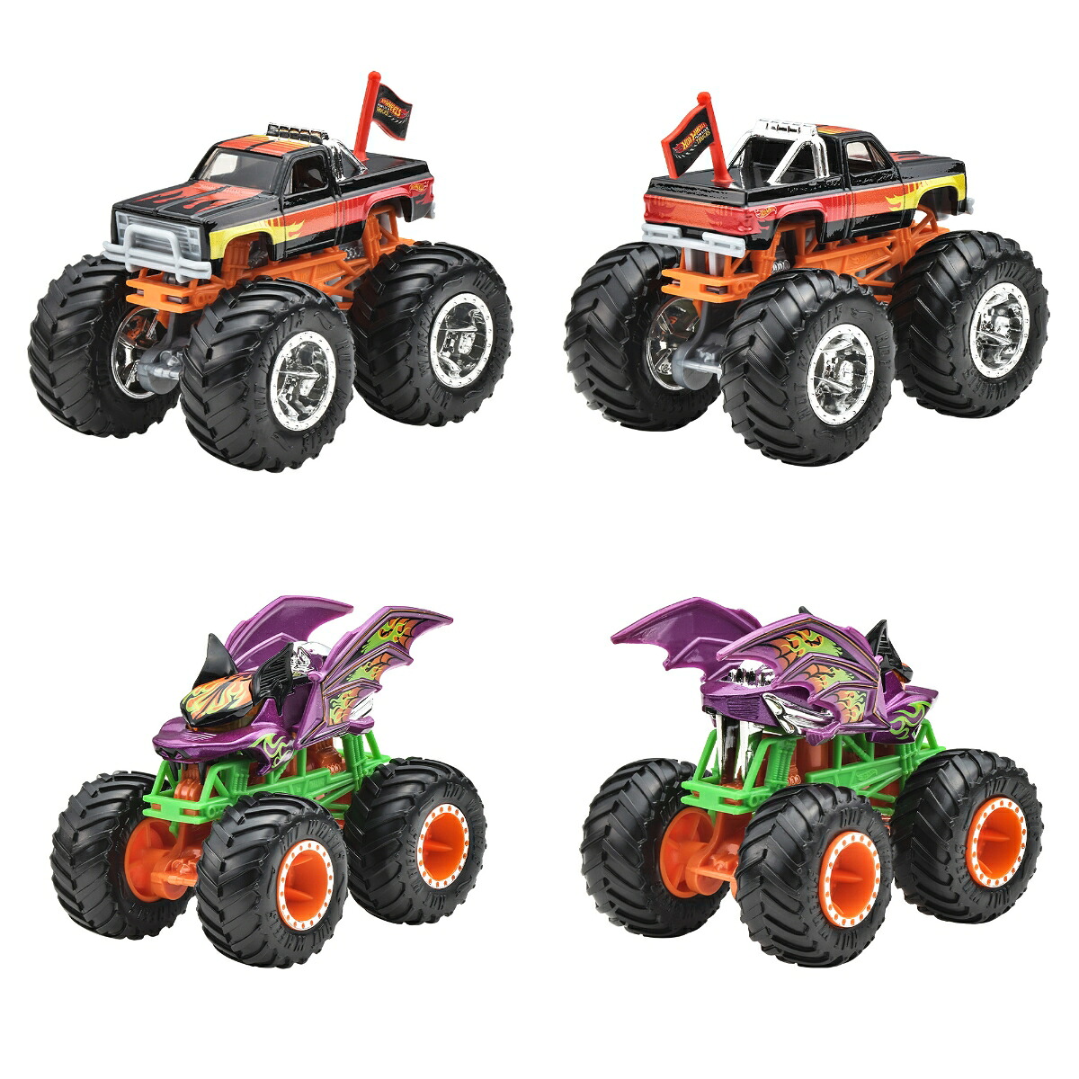 ホットウィール(HotWheels)モンスタートラック1:64アソート乗り物おもちゃミニカー8台入りBOX販売3歳からマルチFYJ44-982G