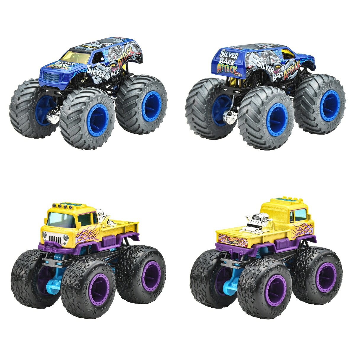 ホットウィール(HotWheels)モンスタートラック1:64アソート乗り物おもちゃミニカー8台入りBOX販売3歳からマルチFYJ44-982G