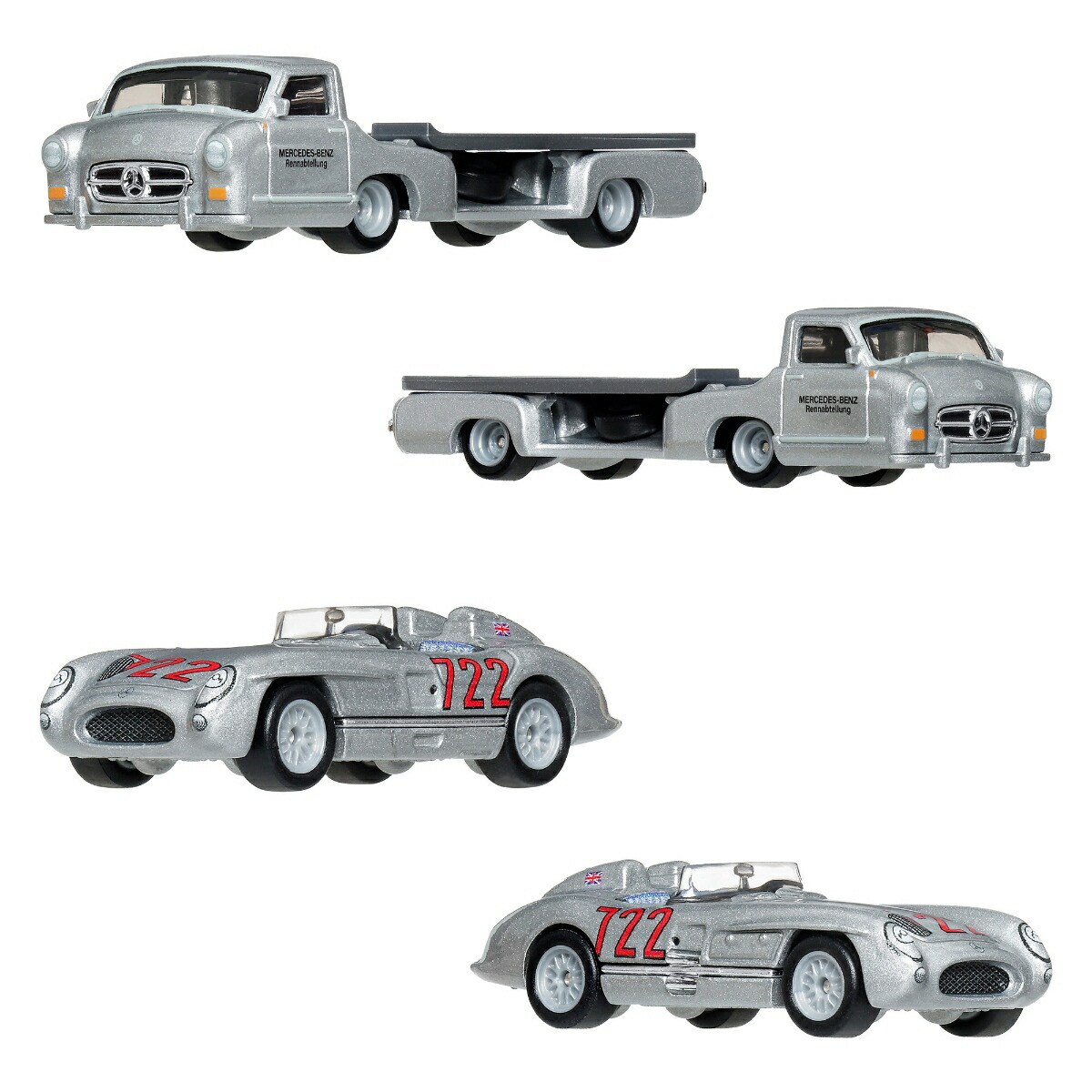 ホットウィール(HotWheels)チームトランスポートアソート乗り物おもちゃミニカー2台組×4セット入りBOX販売3歳からマルチFLF56-987K