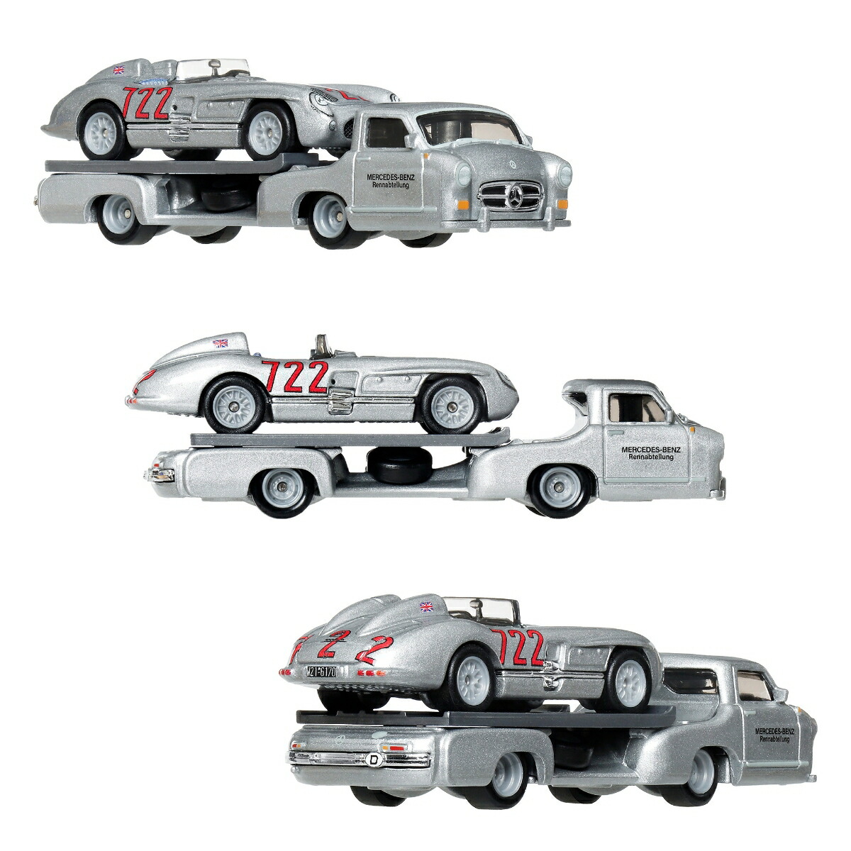 ホットウィール(HotWheels)チームトランスポートアソート乗り物おもちゃミニカー2台組×4セット入りBOX販売3歳からマルチFLF56-987K