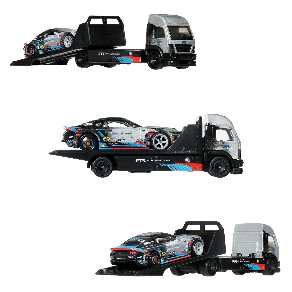 ホットウィール(HotWheels)チームトランスポートアソート乗り物おもちゃミニカー2台組×4セット入りBOX販売3歳からマルチFLF56-987K