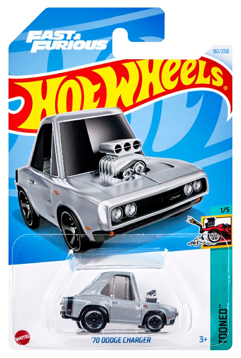 ホットウィール(HotWheels)ベーシックカー'70ダッジチャージャー乗り物おもちゃミニカー3歳からシルバーHXR25
