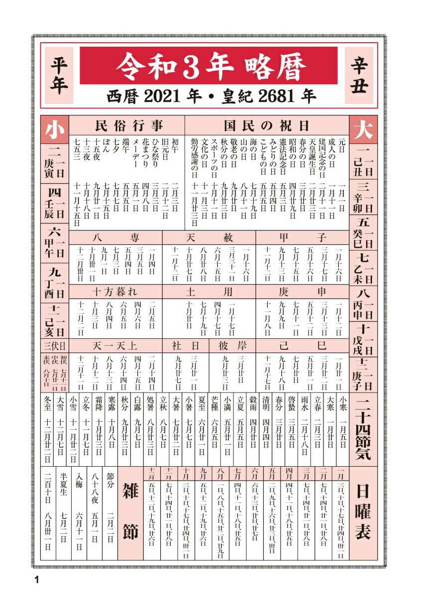 楽天ブックス 令和三年 高島易断吉運本暦 本