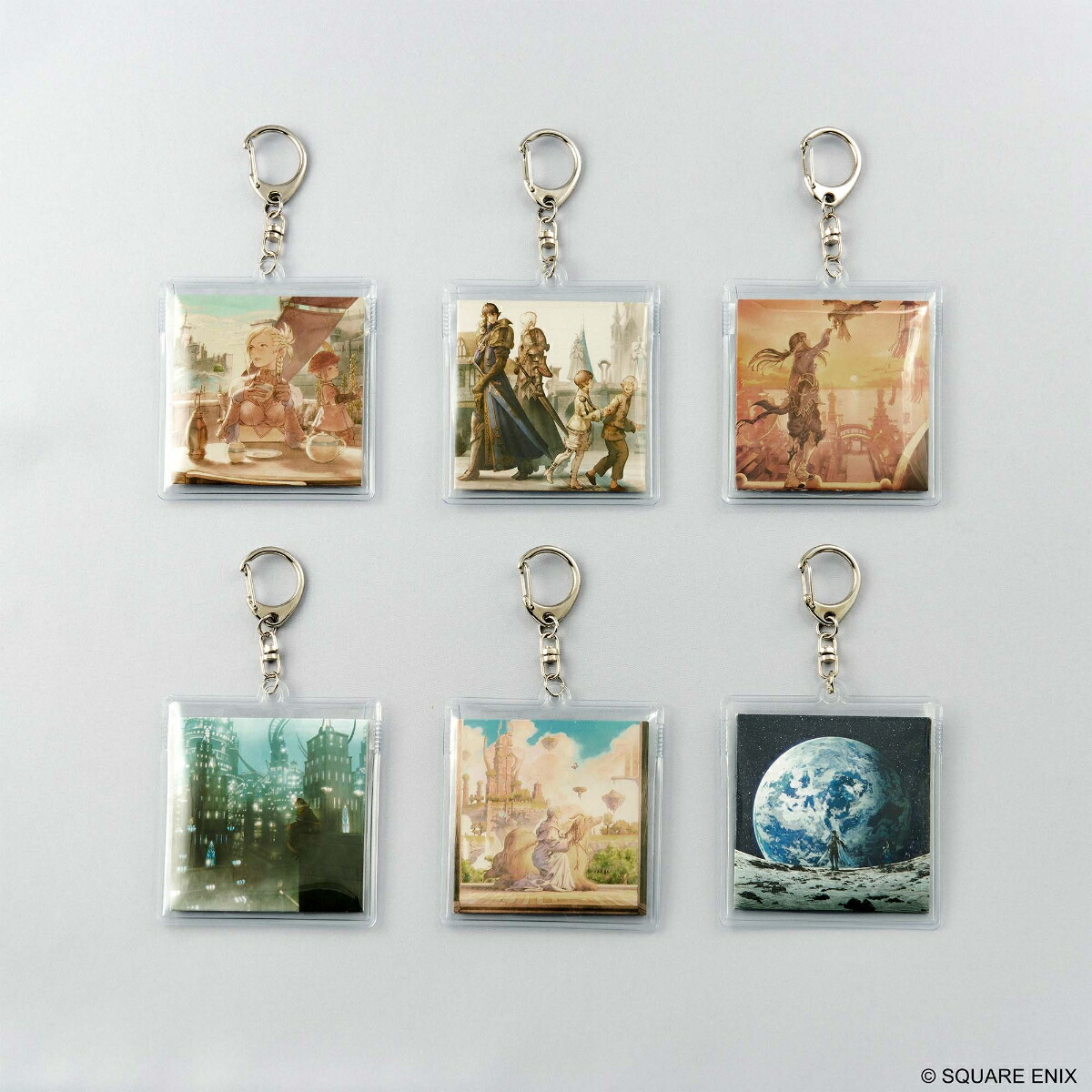 ファイナルファンタジー XIV ミュージックコレクションキーチェーン バイナルシリーズ Vol. 1　1BOX=6個入画像