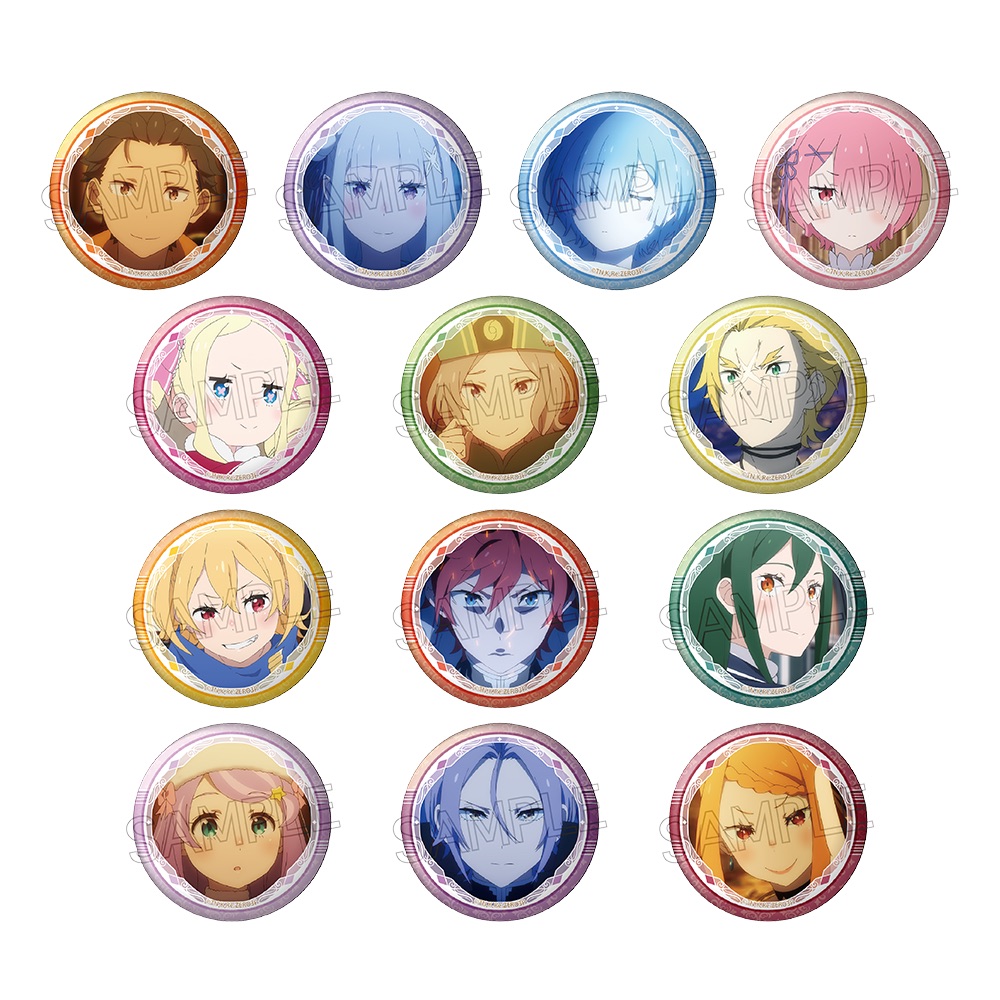 Re:ゼロから始める異世界生活 百面相缶バッジ画像