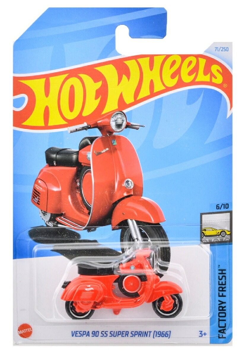 ホットウィール(HotWheels)ベーシックカーベスパ90SSスーパースプリント(1966)【ミニカー】【3才~】HXP89