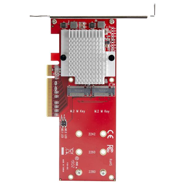 ブックス: PCI Express x8接続デュアルM.2スロット増設NVMe SSD対応変換アダプタ PCIe 3.0対応 - StarTech.com - 0065030886390 : PCソフト・周辺機器