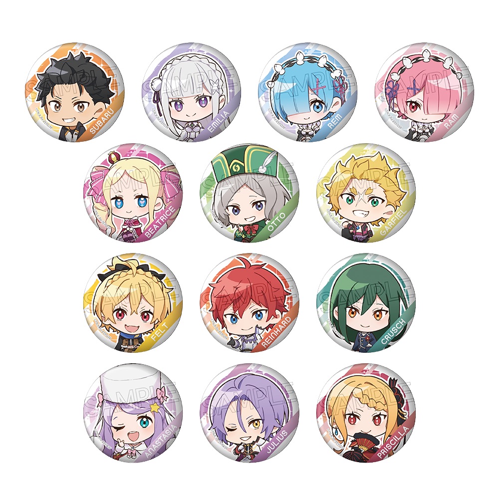 Re:ゼロから始める異世界生活 とじコレ Vol．3 缶バッジ画像