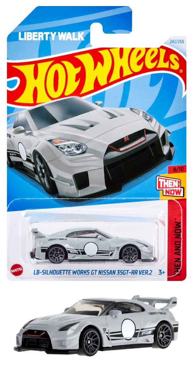 ホットウィール(Hot Wheels) 　ベーシックカー LB-シルエット ワークス GT ニッサン 35GT-RR VER.2 乗り物おもちゃ ミニカー 3歳から ホワイト HXR28