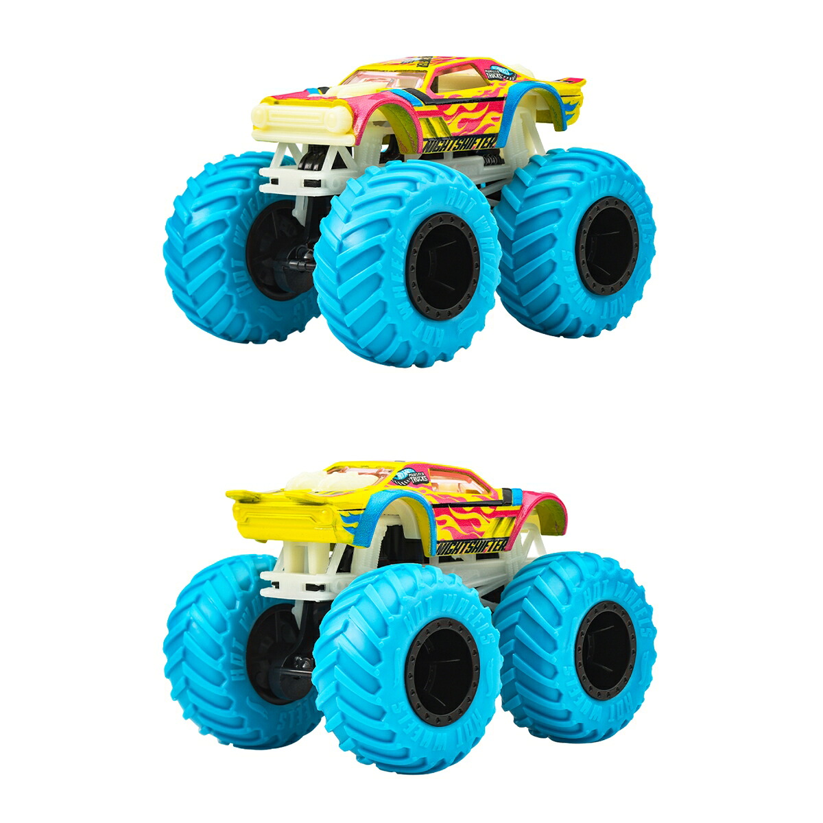 ホットウィール(HotWheels)光る！モンスタートラックアソート乗り物おもちゃミニカー6台入りBOX販売3歳からマルチJFX08-986F