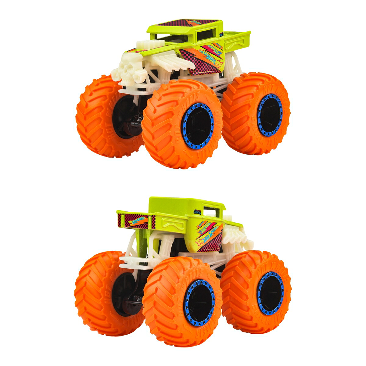 ホットウィール(HotWheels)光る！モンスタートラックアソート乗り物おもちゃミニカー6台入りBOX販売3歳からマルチJFX08-986F