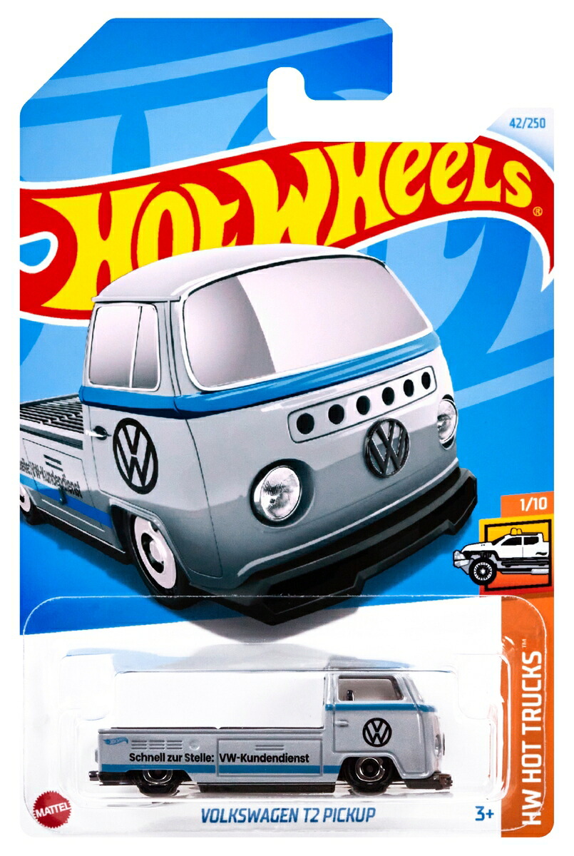 ホットウィール(HotWheels)ベーシックカーフォルクスワーゲンT2ピックアップ乗り物おもちゃミニカー3歳からホワイトHXR02