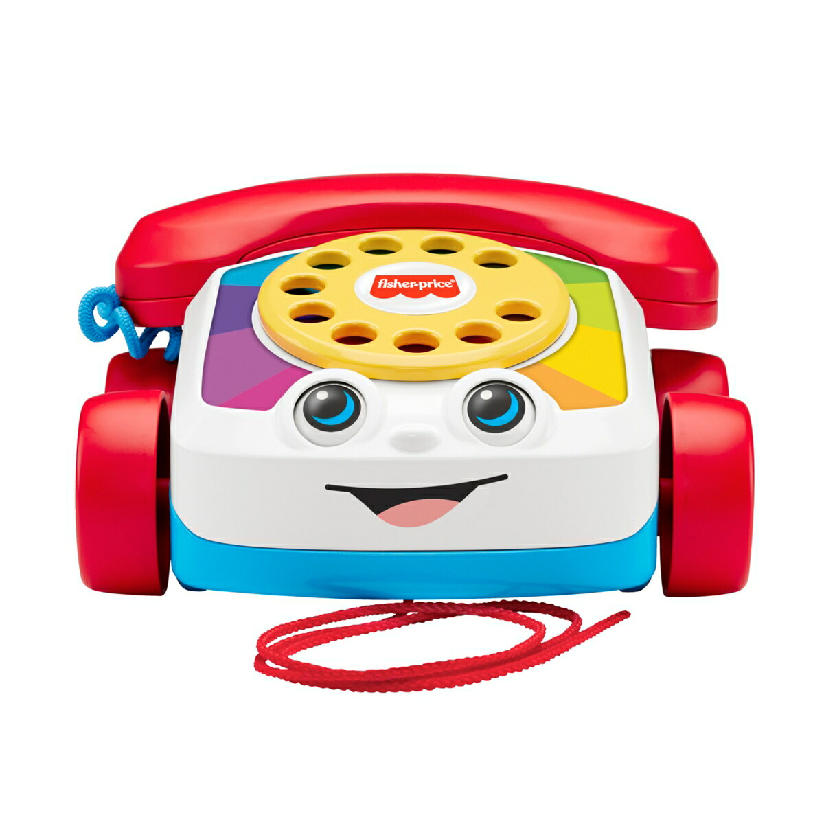 フィッシャープライス(fisherprice)チャターフォン赤ちゃん・幼児のおもちゃ引っ張るプルトイ電話ダイヤル式知育アクティビティ玩具1歳からカラフルFGW66