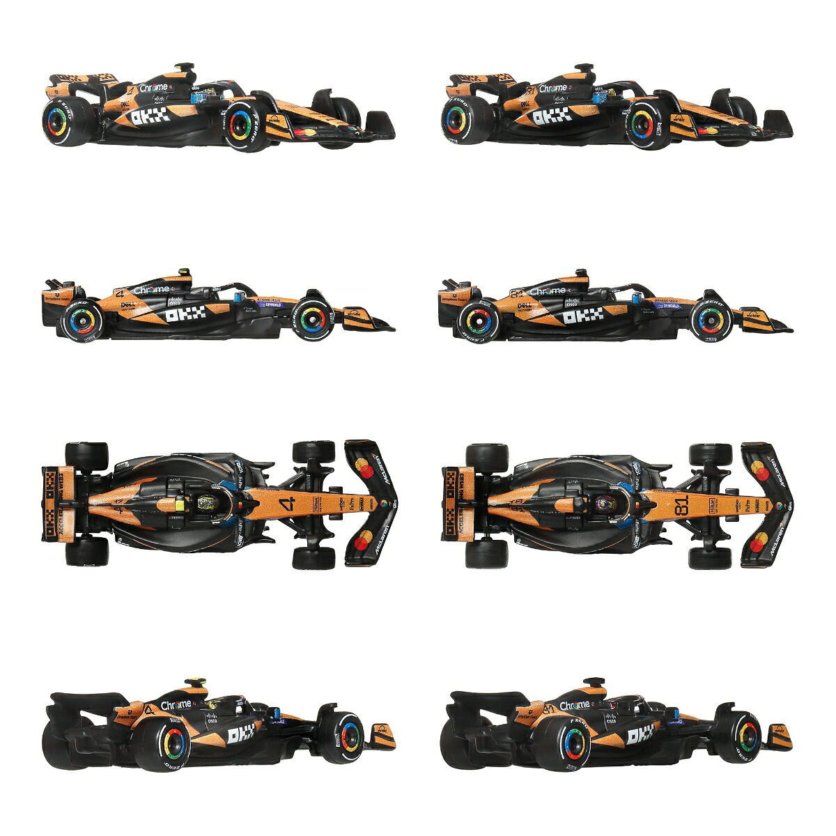 ホットウィール(HotWheels)プレミアムレース2パックアソート乗り物おもちゃミニカー4セットBOX販売3歳からマルチJMM89-986B