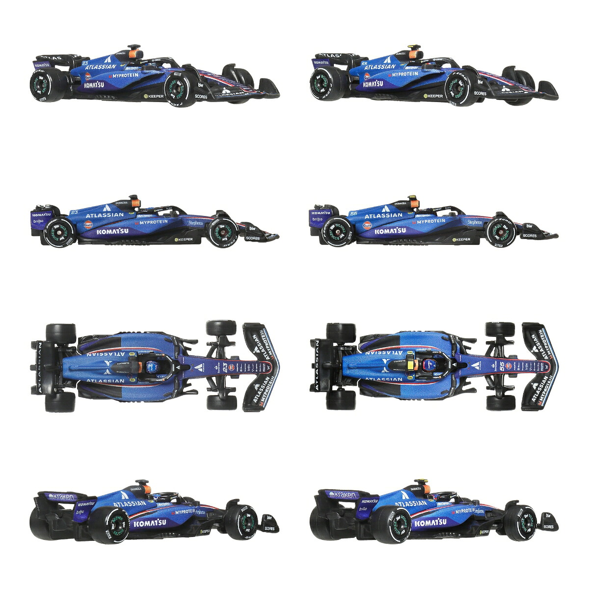 ホットウィール(HotWheels)プレミアムレース2パックアソート乗り物おもちゃミニカー4セットBOX販売3歳からマルチJMM89-986B