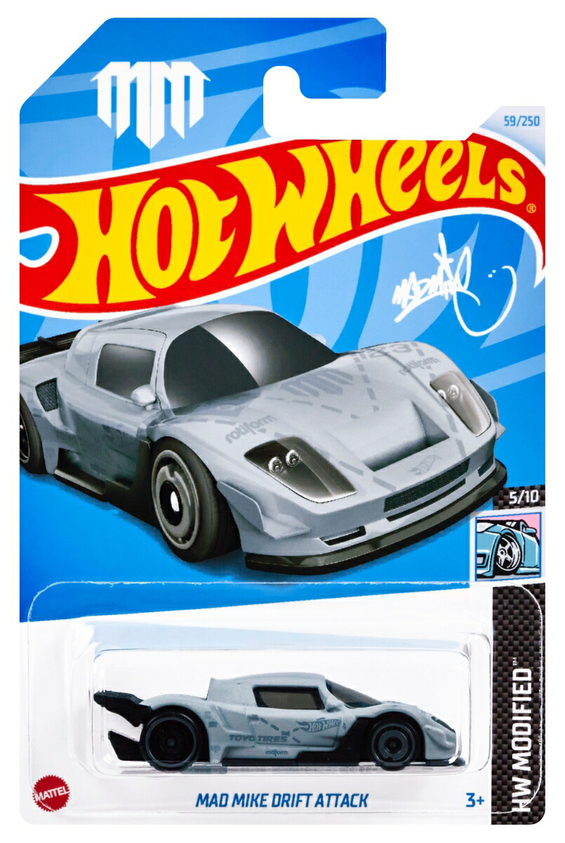 ホットウィール（HotWheels）ベーシックカーマッド・マイクドリフトアタック【ミニカー】【3才~】HXP78