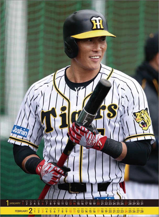 楽天ブックス 糸井嘉男 阪神タイガース 19年1月始まりカレンダー 本