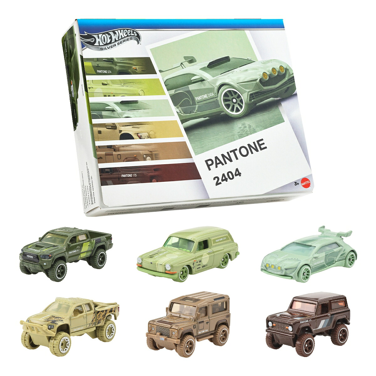 ホットウィール(HotWheels)パントーンマルチパックアソート-オフロードラリーミニカー1:64スケール6台セット3歳からJNK94-986B