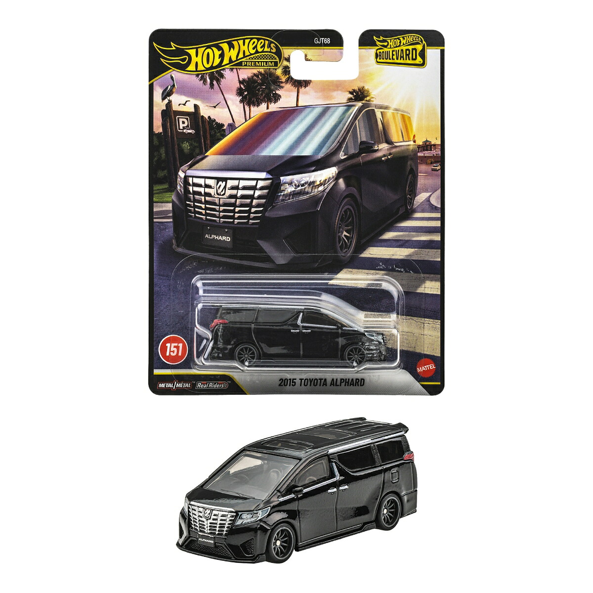 ホットウィール(HotWheels)ブールバード2015トヨタアルファード乗り物おもちゃミニカー3歳からブラックJHW20