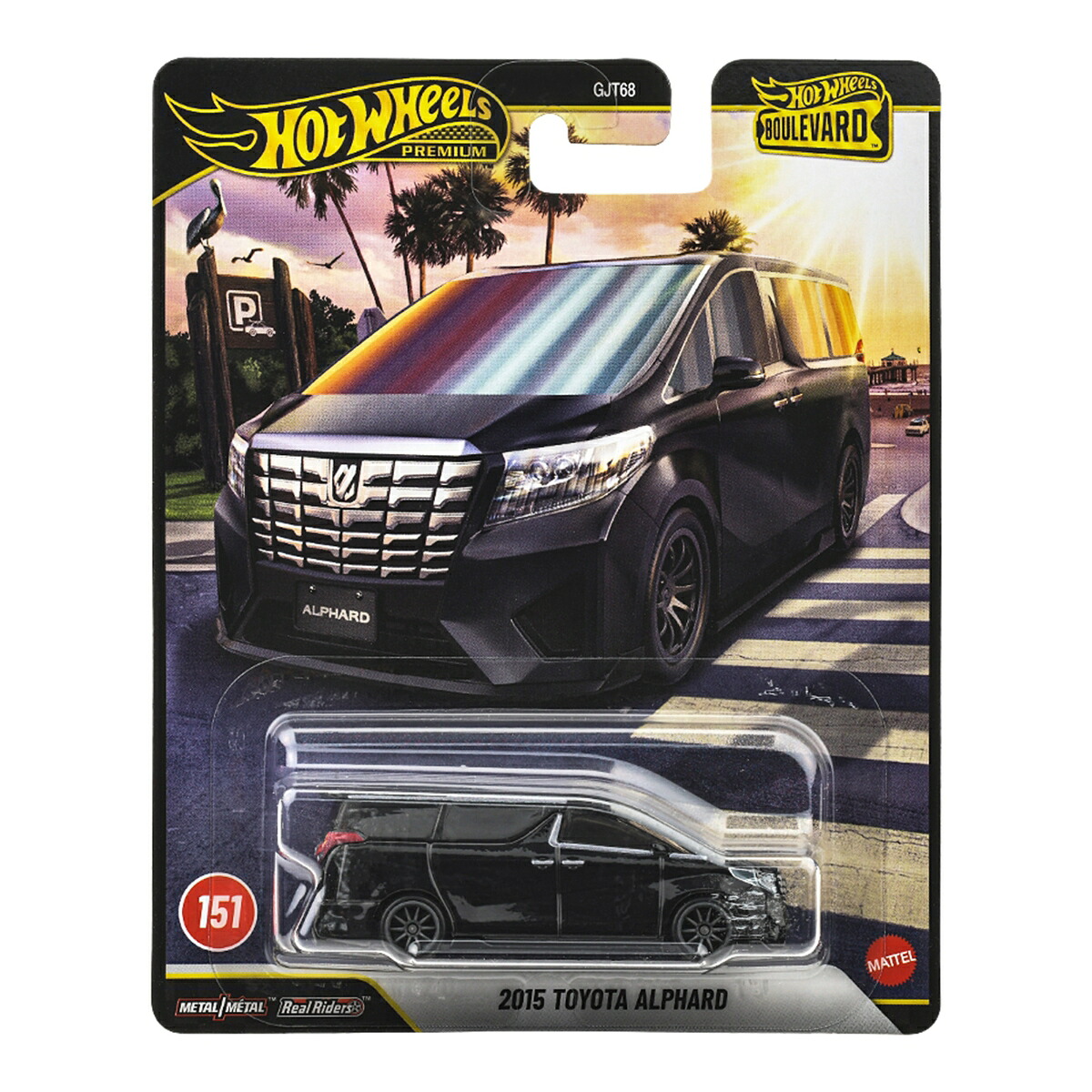 ホットウィール(HotWheels)ブールバード2015トヨタアルファード乗り物おもちゃミニカー3歳からブラックJHW20