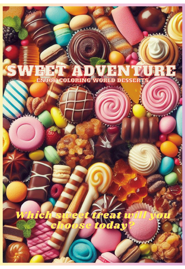 【POD】Sweet Adventure: Enjoy Coloring World Desserts画像