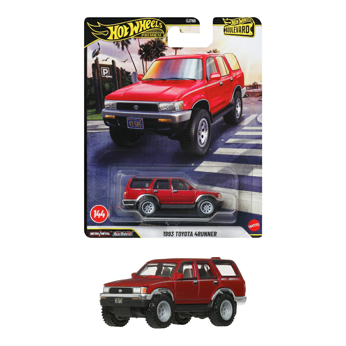 ホットウィール(HotWheels)ブールバード1993トヨタ4ランナー乗り物おもちゃミニカー3歳からレッドJHW18