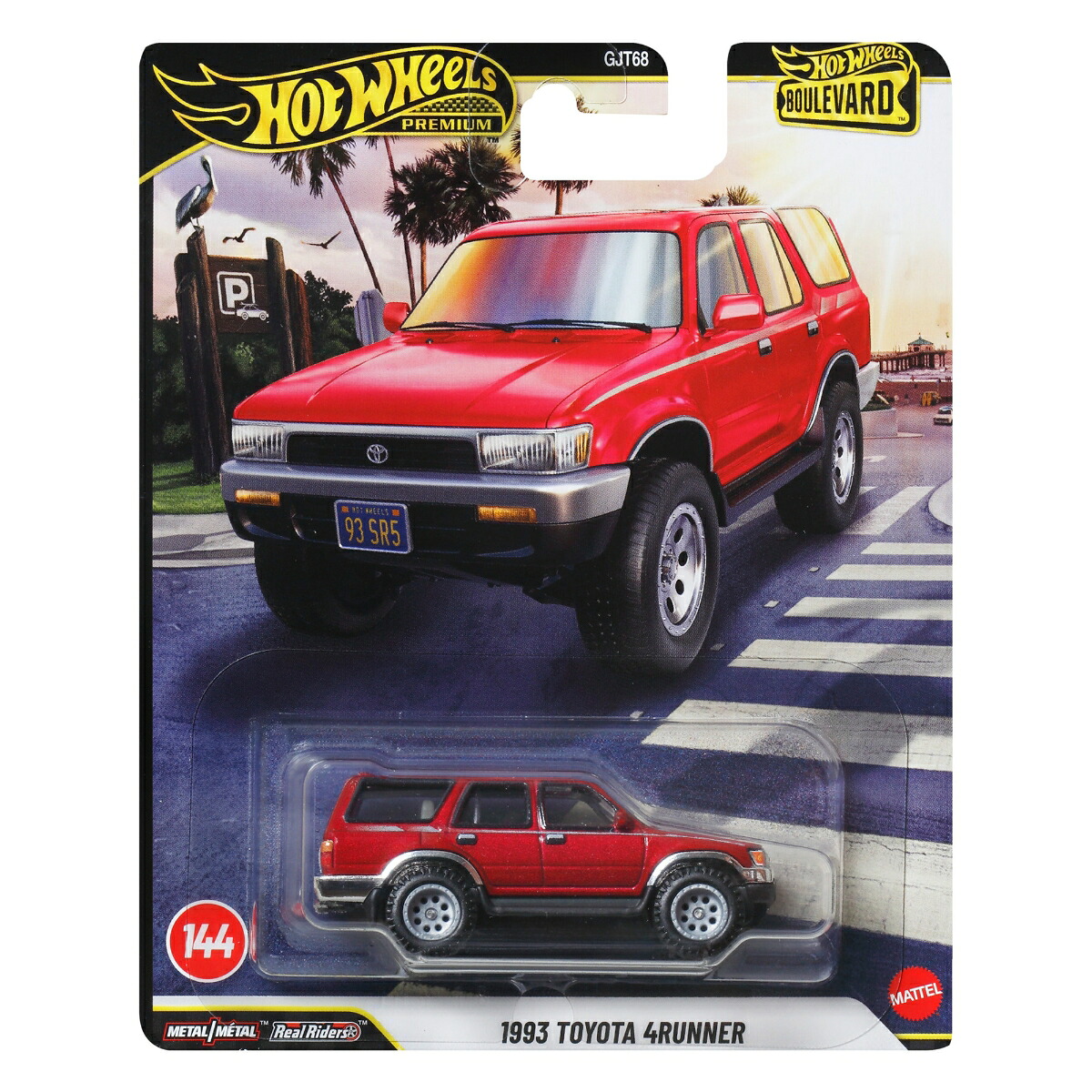 ホットウィール(HotWheels)ブールバード1993トヨタ4ランナー乗り物おもちゃミニカー3歳からレッドJHW18