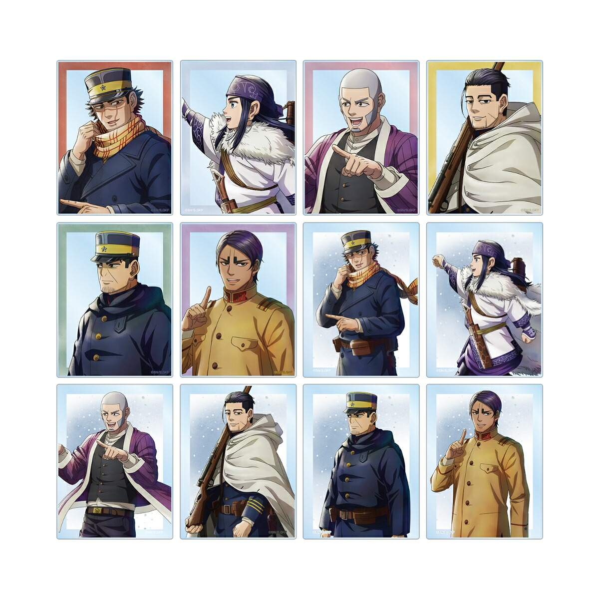 TVアニメ『ゴールデンカムイ』描き下ろし 歩みver. トレーディングアクリルカード(BOX＝12入)画像