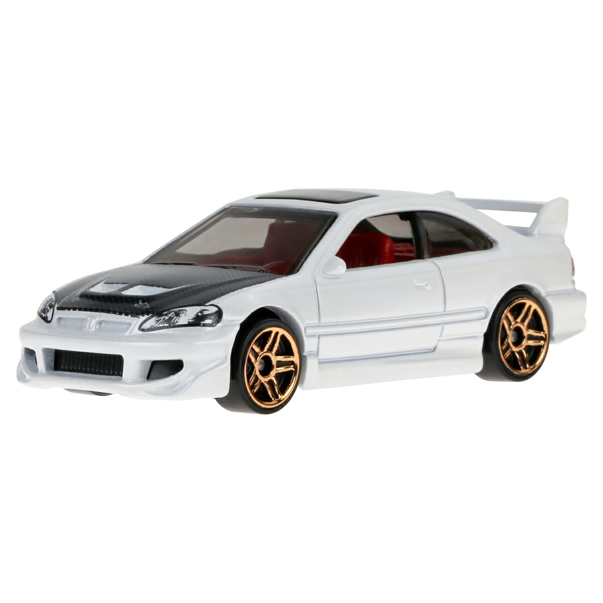 ホットウィール(HotWheels)ベーシックカーホンダシビックSi乗り物おもちゃミニカー3歳からホワイトHXR04