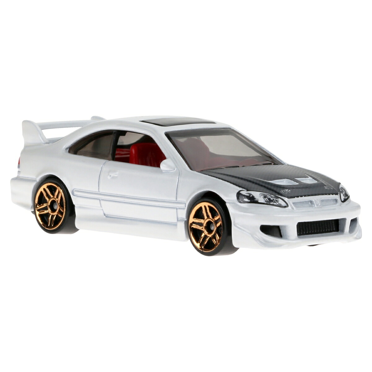 ホットウィール(HotWheels)ベーシックカーホンダシビックSi乗り物おもちゃミニカー3歳からホワイトHXR04
