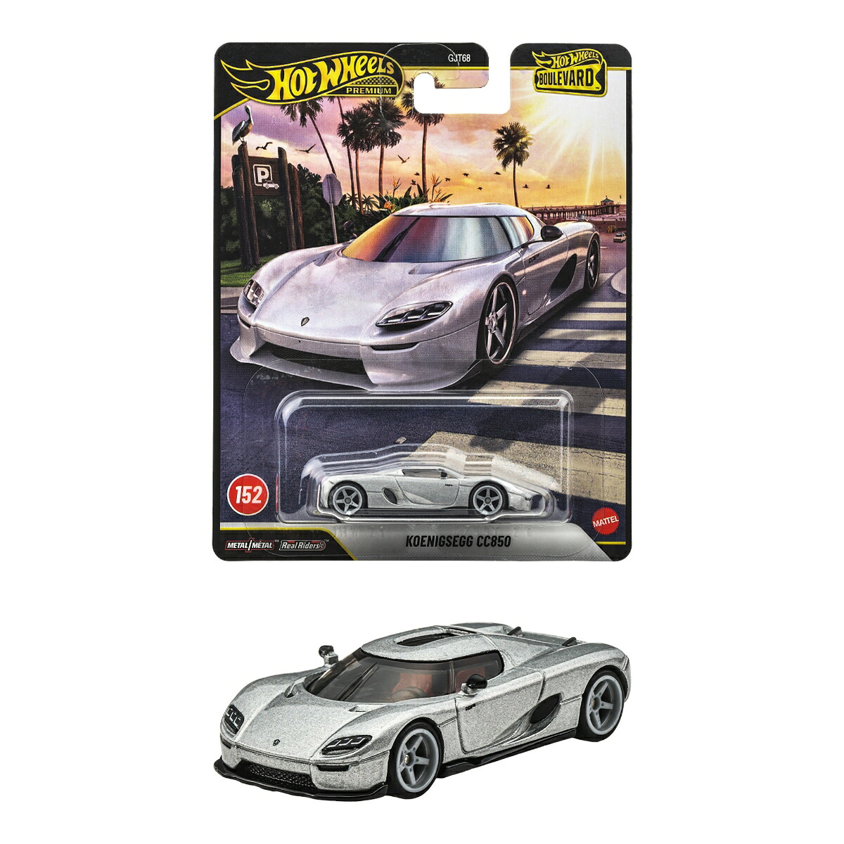 ホットウィール(HotWheels)ブールバードケーニグセグCC850乗り物おもちゃミニカー3歳からシルバーJHW21
