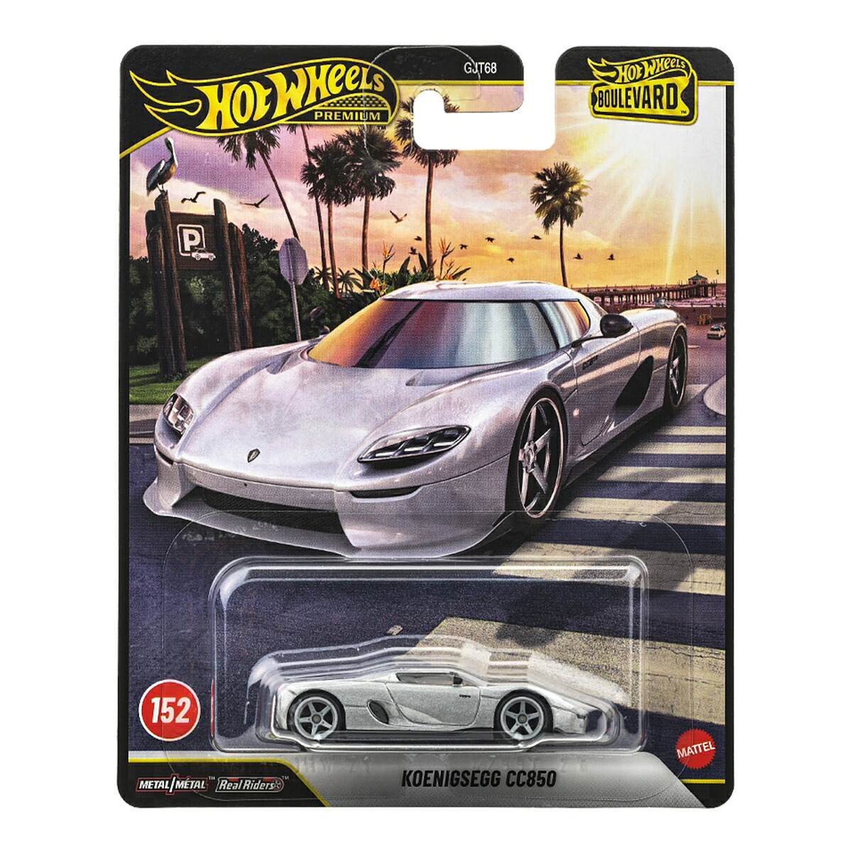 ホットウィール(HotWheels)ブールバードケーニグセグCC850乗り物おもちゃミニカー3歳からシルバーJHW21