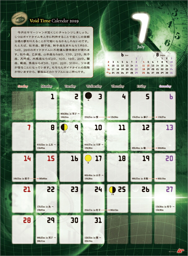 年 表 タイム 早わかり 2019 ボイド