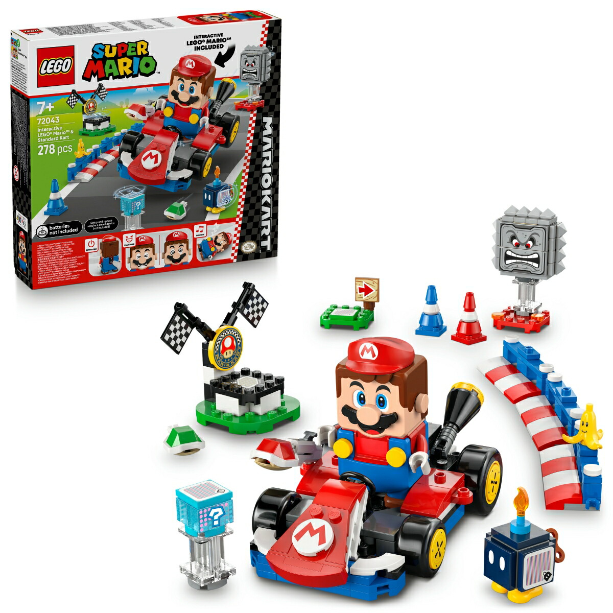 【特典】レゴ(LEGO) スーパーマリオ マリオカート(TM) - レゴ(R)マリオ(TM)とスタンダードカート 72043 [ おもちゃ 玩具 プレゼント 7歳 8歳 9歳 ](マリオカート(TM) - キノピオ（ピットクルー）)画像