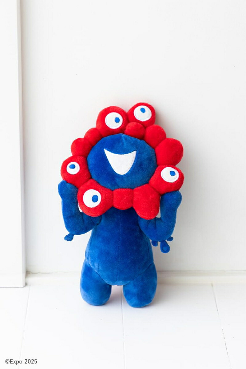 ミャクミャクぬいぐるみポーチ　新品未使用タグ付き OSAKA EXPO 公式ミャクミャク ぬいぐるみ ポーチ 未使用 お土産袋付き