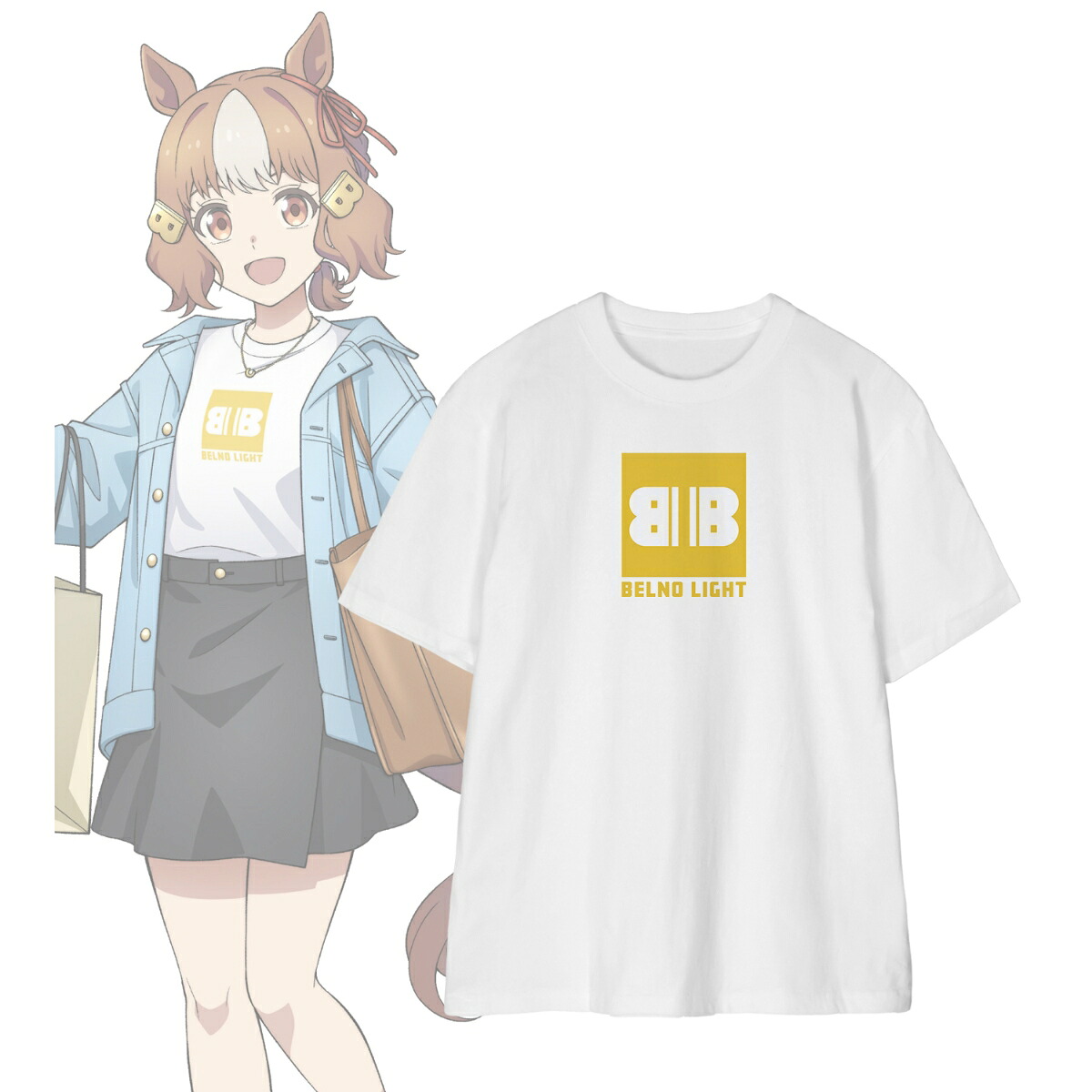 アニメ『ウマ娘 シンデレラグレイ』ベルノライト 着用Tee POP UP SHOP in マルイユニセックス(サイズ/XL)画像