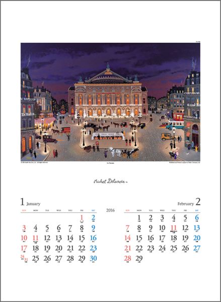 楽天ブックス ミッシェル ドラクロワ 16年 カレンダー 本