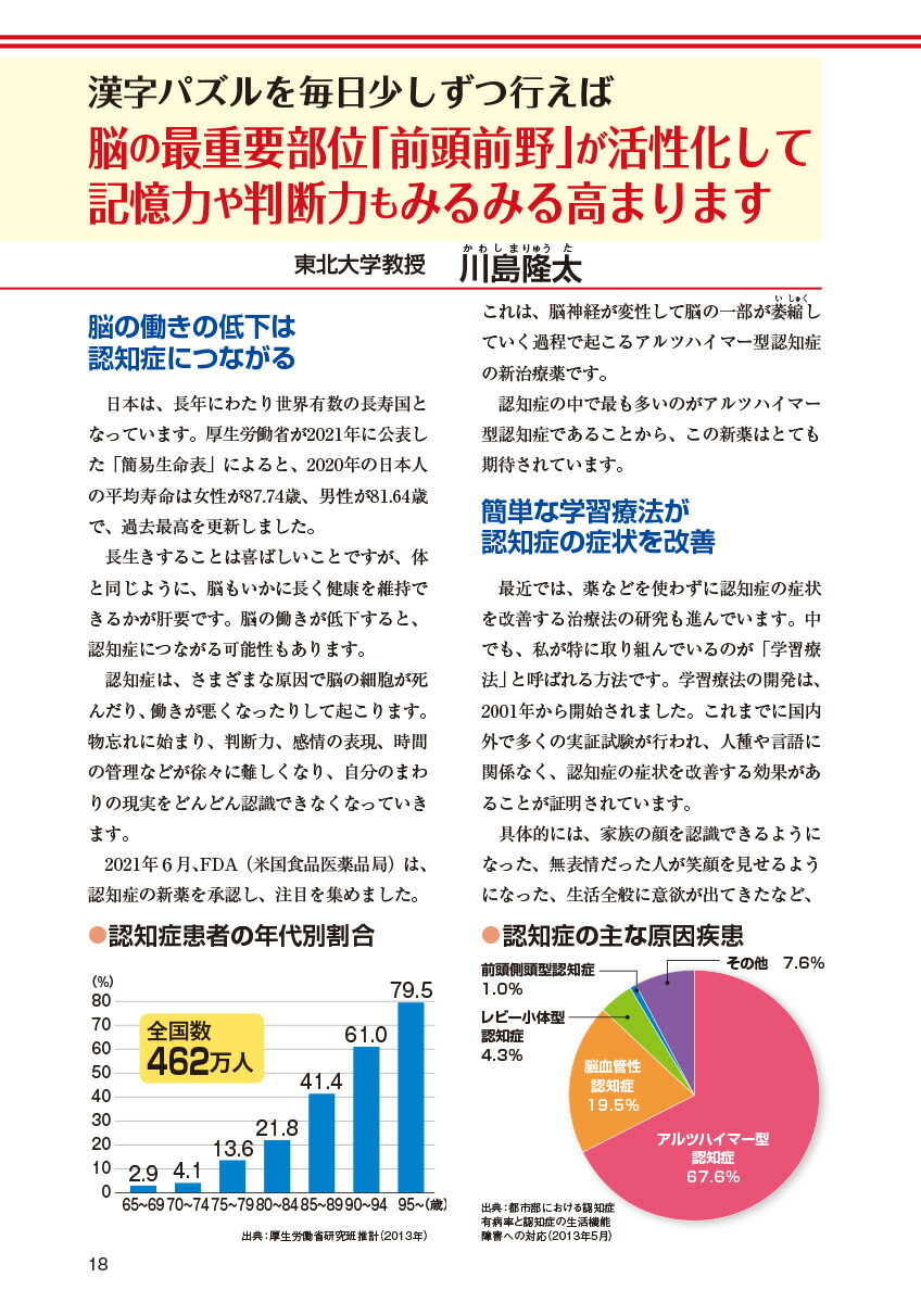 毎日脳活スペシャル漢字脳活ひらめきパズル12[川島隆太]