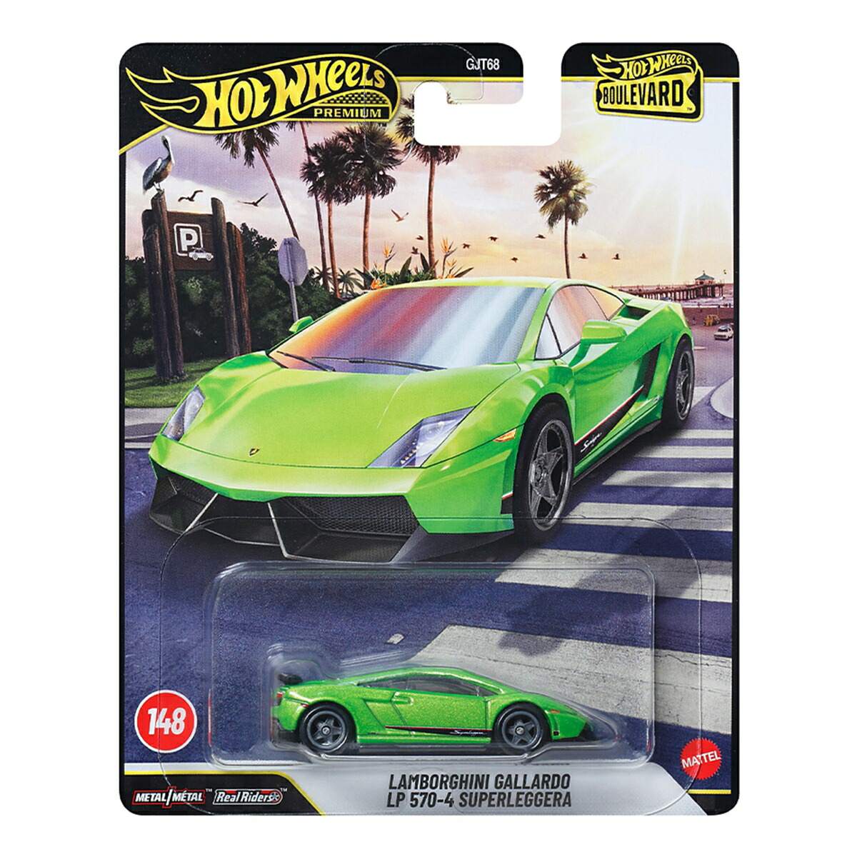ホットウィール(HotWheels)ブールバードランボルギーニガヤルドLP570-4スーパーレッジェーラ乗り物おもちゃミニカー3歳からグリーンJHW33
