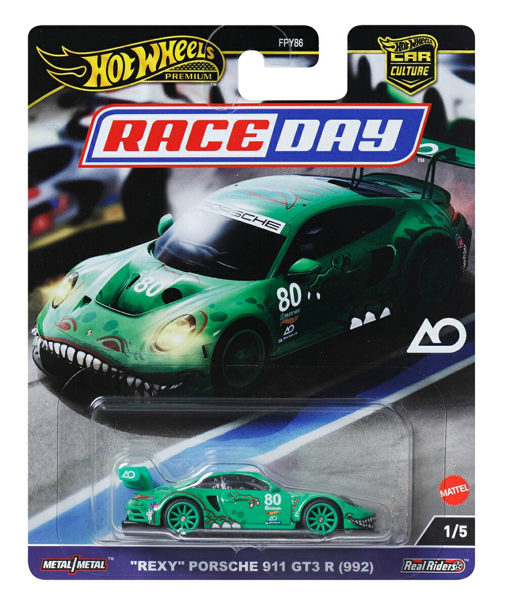 �ۥåȥ�������(HotWheels)����������㡼�졼���ǥ��ɥ쥭�����ɥݥ륷��911GT3R(992)���ʪ�������ߥ˥���3�Ф��饰�꡼��HRV72