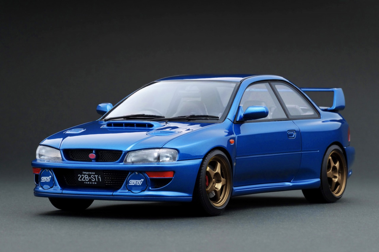 ignition model 1/18 SUBARU Impreza 22B-STi Version (GC8改) Blue 【IG3668】 (ミニカー)