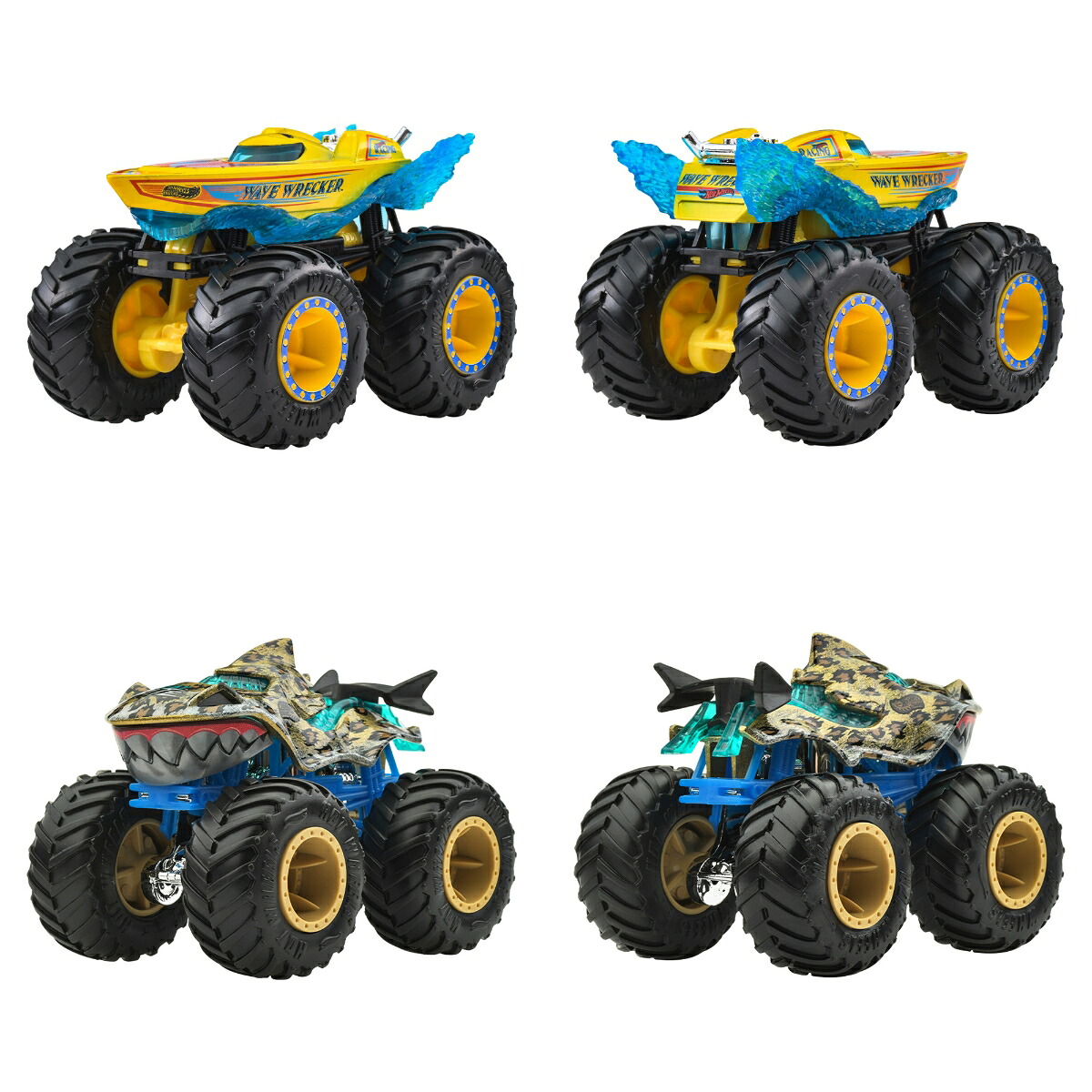 ホットウィール(HotWheels)モンスタートラック1:64アソート乗り物おもちゃミニカー8台入りBOX販売3歳からマルチFYJ44-982F