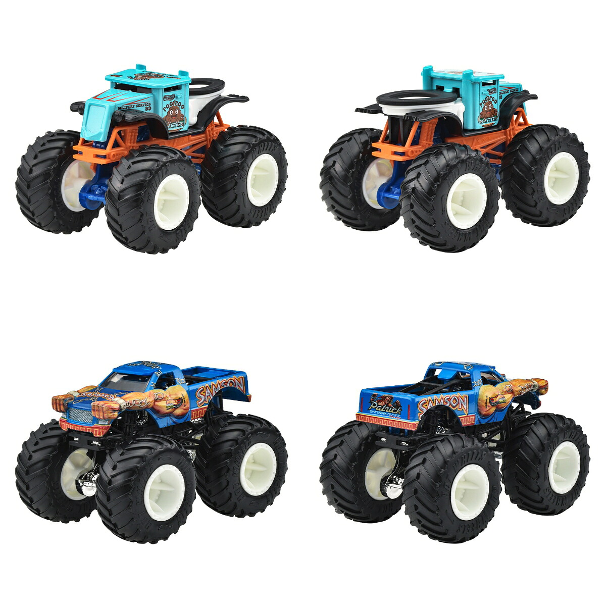 ホットウィール(HotWheels)モンスタートラック1:64アソート乗り物おもちゃミニカー8台入りBOX販売3歳からマルチFYJ44-982F