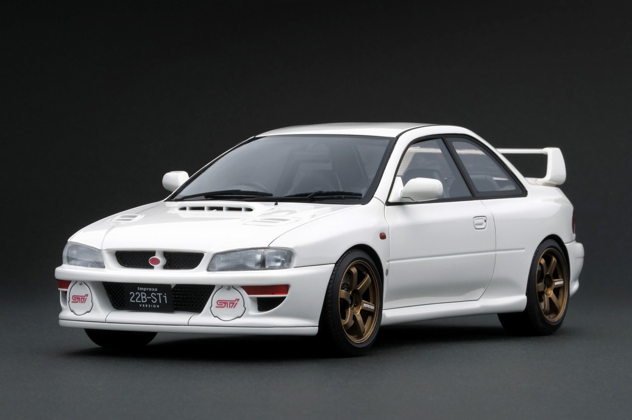 ignition model 1/18 SUBARU Impreza 22B-STi Version (GC8改) White 【IG3669】 (ミニカー)