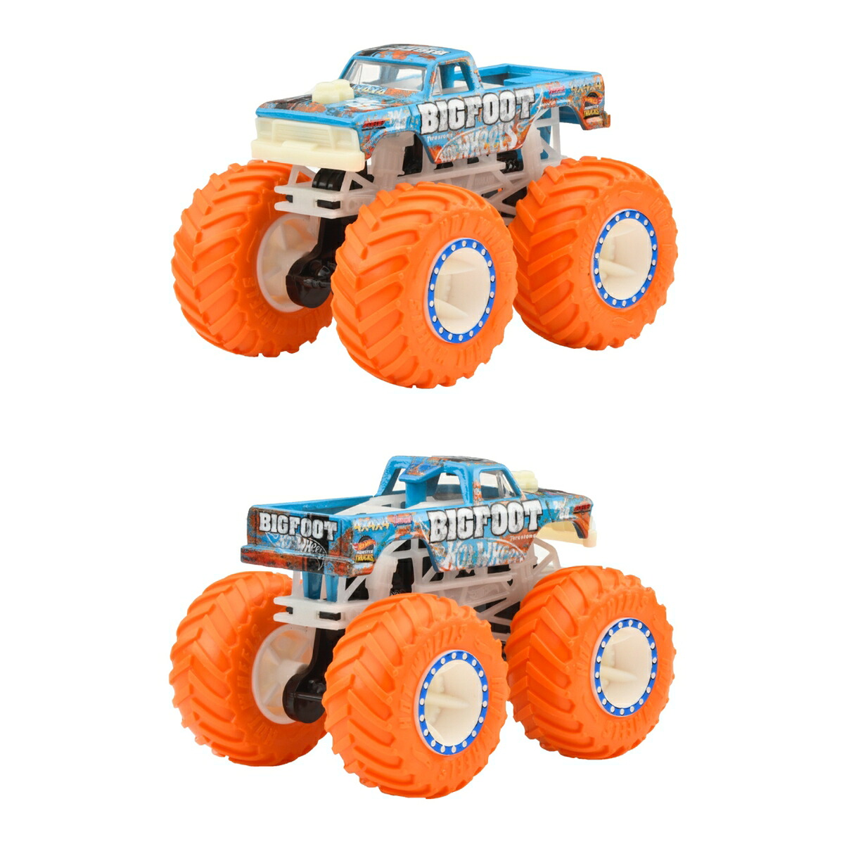 ホットウィール(HotWheels)光る！モンスタートラックアソート乗り物おもちゃミニカー6台入りBOX販売3歳からマルチJFX08-986G