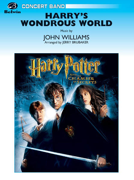 【輸入楽譜】ウィリアムズ, John: 映画「ハリー・ポッターと秘密の部屋」より ハリーの不思議な世界/ブルーベイカー編曲: スコアとパート譜セット画像