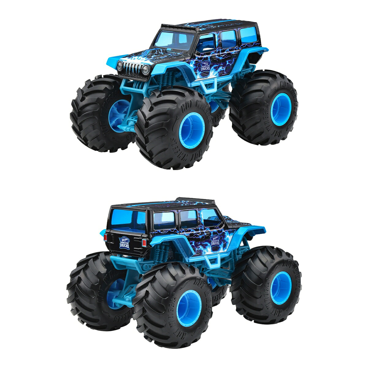 ホットウィール(HotWheels)モンスタートラックビッグサイズアソート乗り物おもちゃ1:24ミニカー4台入りBOX販売3歳からマルチFYJ83-989F