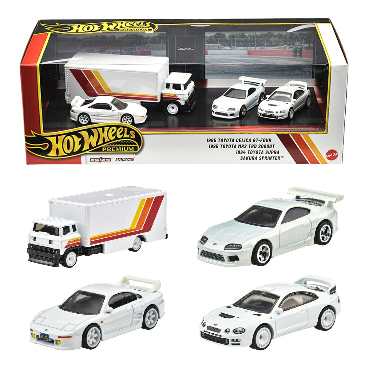 ホットウィール(HotWheels)プレミアムコレクターセットアソートトヨタスポーツカーセット乗り物おもちゃミニカー4台3歳からマルチGMH39-987G